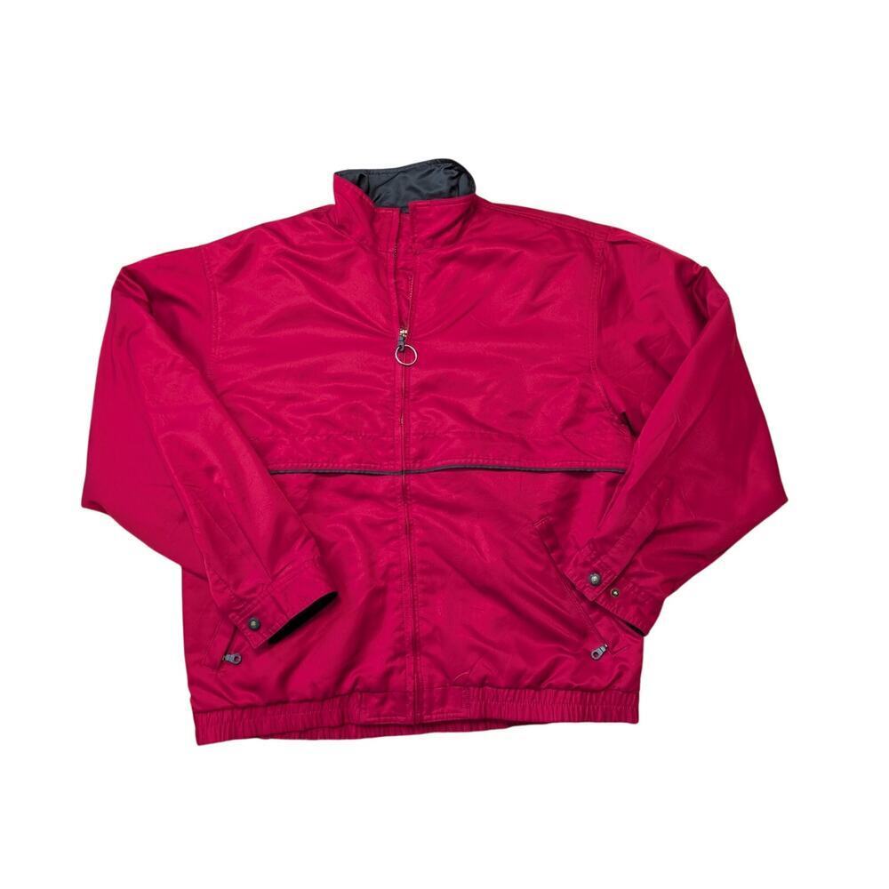 Cutter & Buck CB Weathertec Jacket Men's medium, Red, Full Zip Up, windbreaker